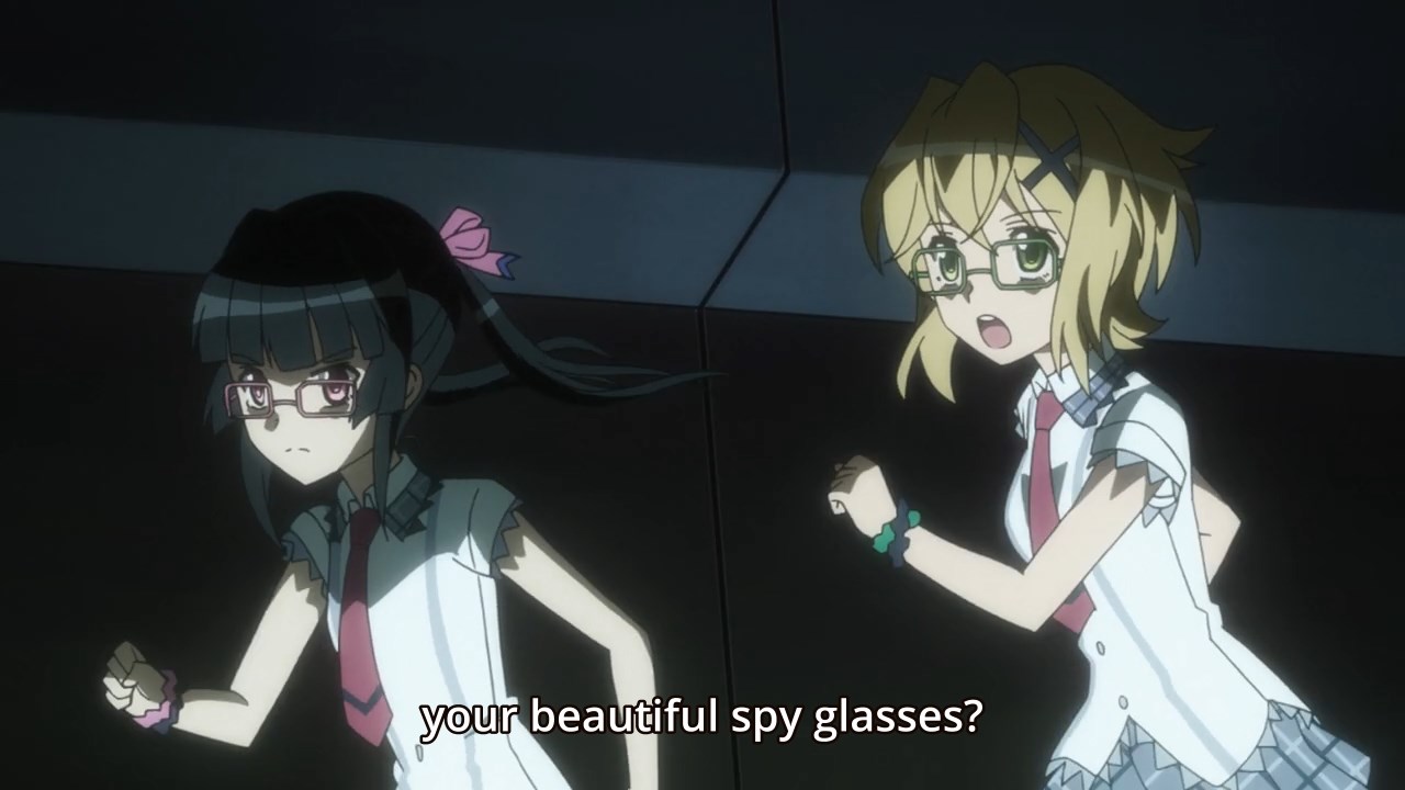 Kirika: Your beautiful spy glasses?